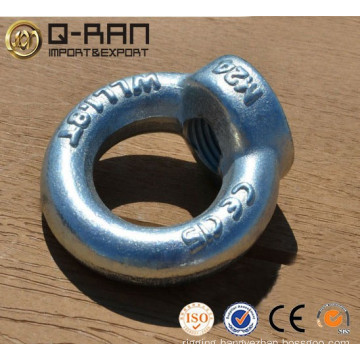 Galvanized drop forged eye nut DIN582